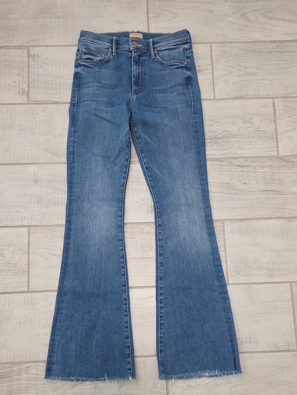 MOTHER The Weekender Fray Women's Size 26 Raw Hem Stretch